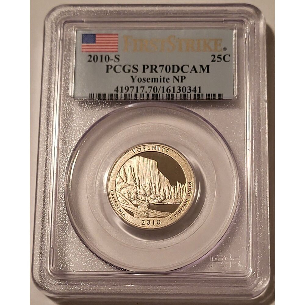 2010 S Clad Yosemite NP Quarter Proof PR70 DCAM PCGS First Strike